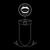 FETISH SUBMISSIVE - GAG RING WITH NIPPLE CLAMPS